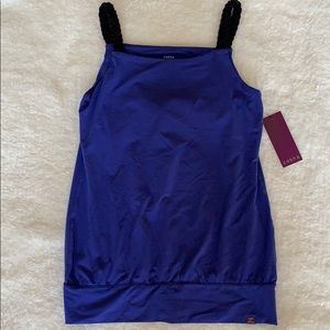 Zobha Braided Low Impact Tank - Royal Blue/Black-M